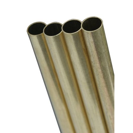 K&S PRECISION METALS K&S 3/16 in. D X 36 ft. L Round Brass Tube 1147